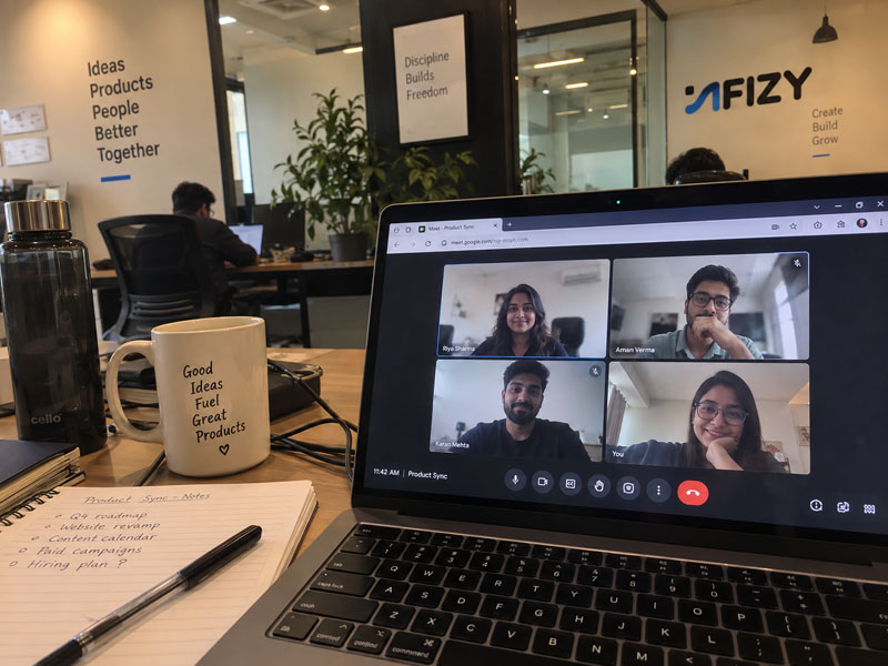Hybrid meeting at Infizy