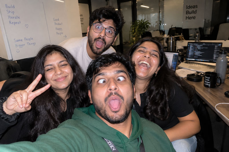Team crazy selfie